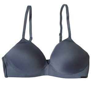 New - H By HALSTON - Gray Underwire T-Shirt Bra - Size 34B